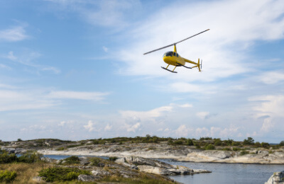 Privat helikoptertur - 20 min flygtid (4 pers)