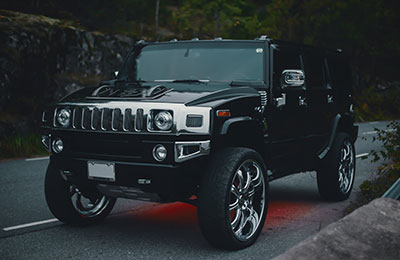 Provkör en Hummer