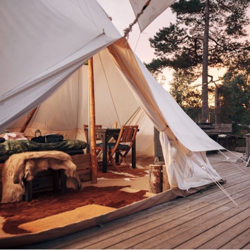 Glamping med all-inclusive for to (Sverige)